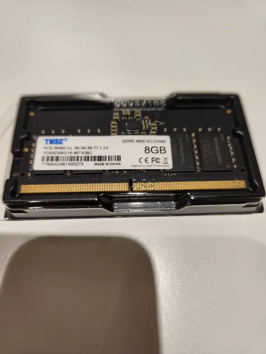 DDR5 8GB 4800 노트북용 램 2개